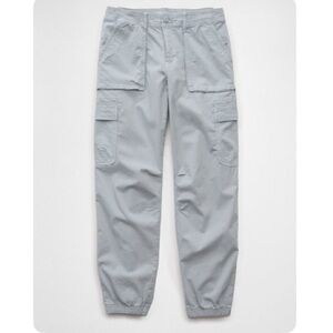 American Eagle Stretch High-Waisted Baggy Cargo Jogger